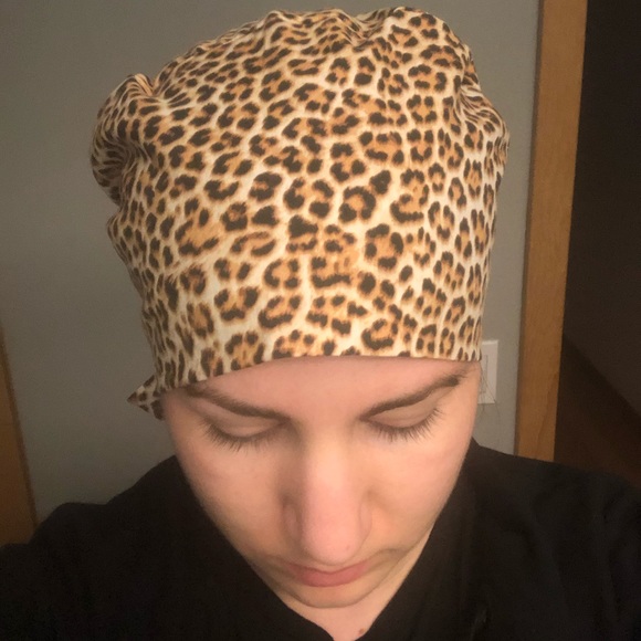 Blue camo glitter print surgical cap - Picture 5 of 6